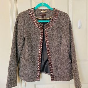 Dana Buchman dazzled brown coat